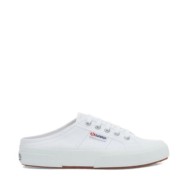 Superga 2402 Mule White Platform Sneakers - Women's Sneakers USA | US6517128